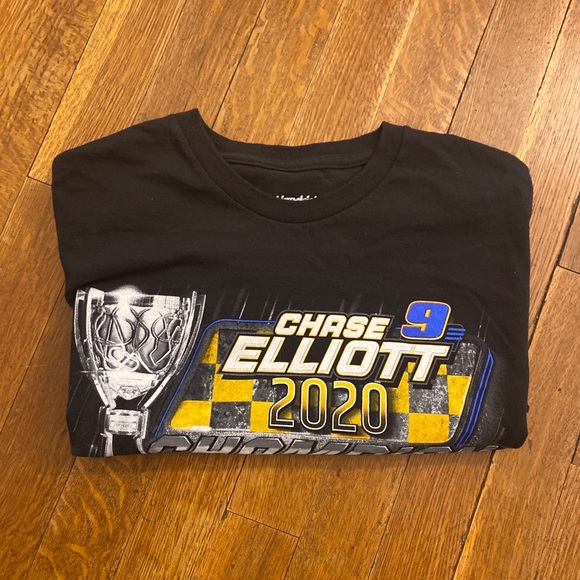 Chase Elliott 2020 Champion SS Tee Shirt Men’s Large Hedrick MotorSports - Picture 7 of 11